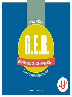 cover image of GER Gestión eficaz de las recompensas